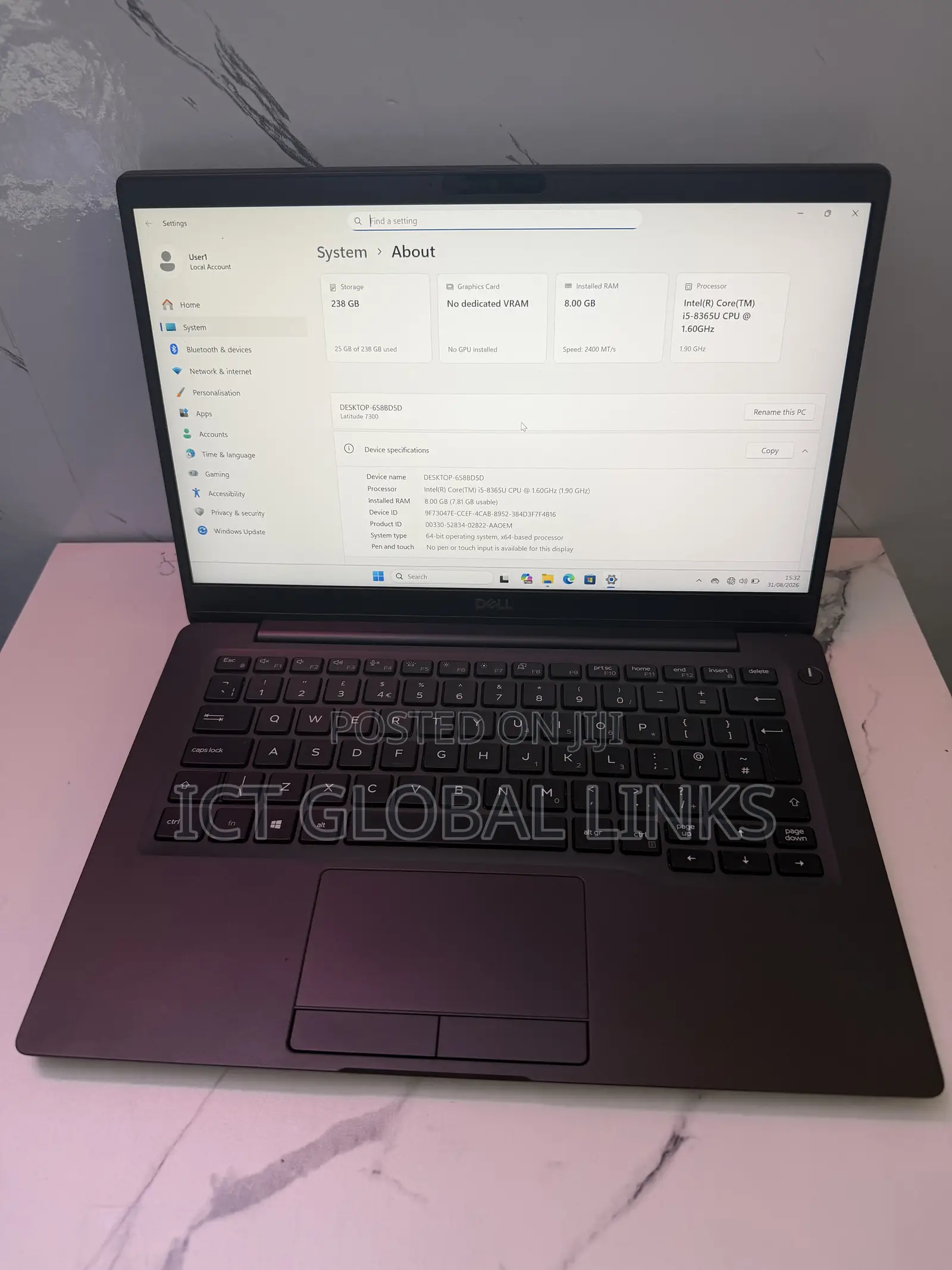 Laptop Dell Latitude 7300 8GB Intel Core i5 SSD 256GB