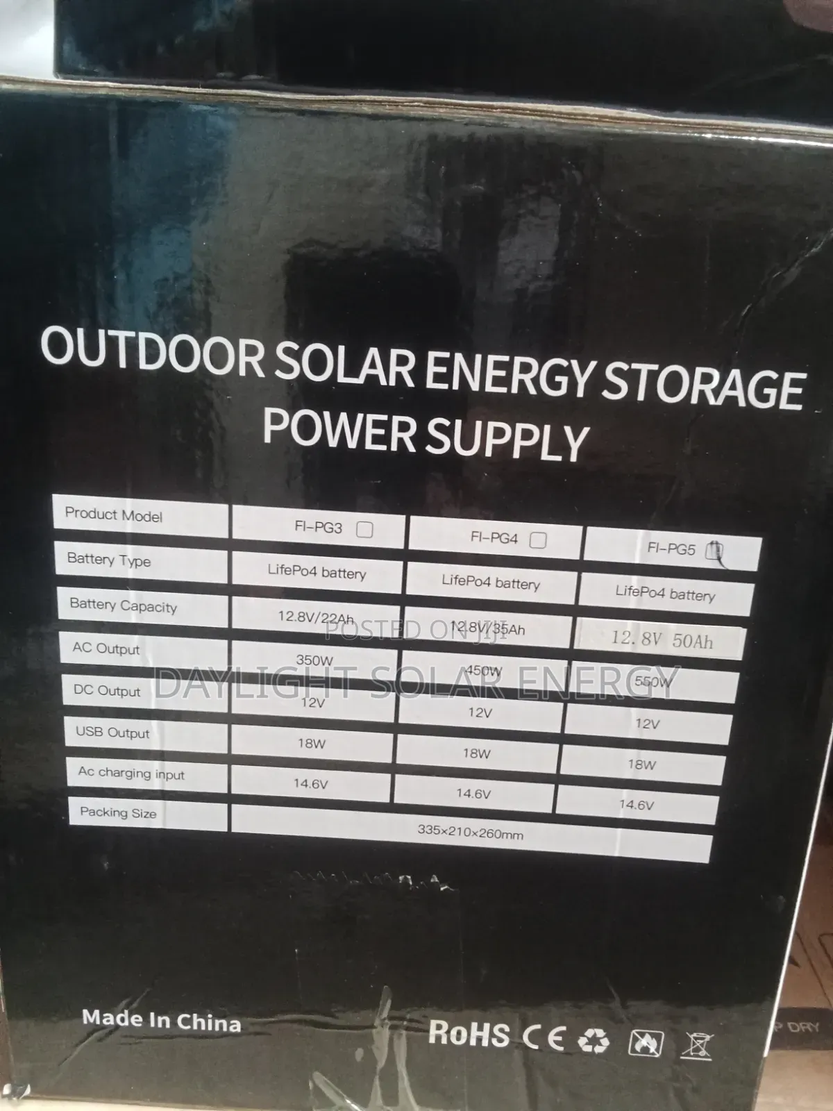 550w Energy Storage