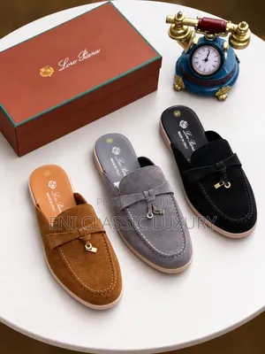 Loro Piana Luxury Men's Half Shoes Best Quality Well Branded Package