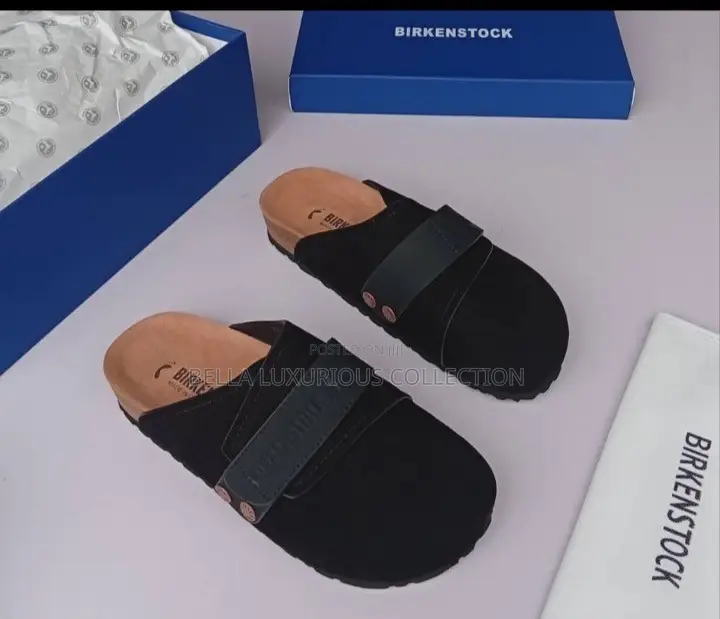 : 🖤 Man Black Buckle Platform Sandals