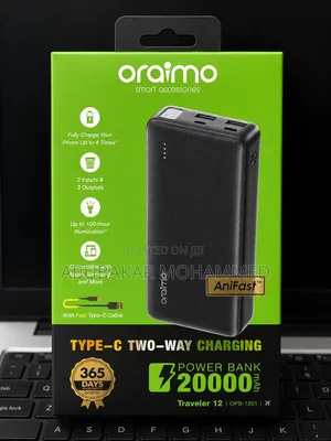 New Oraimo & New Age 20000mAh Fast Charging Power Bank- Type- C