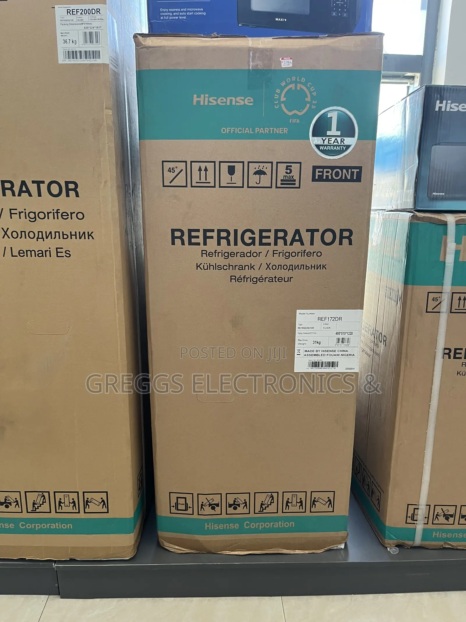 Hisense 124l Refrigerator Ref 172dr