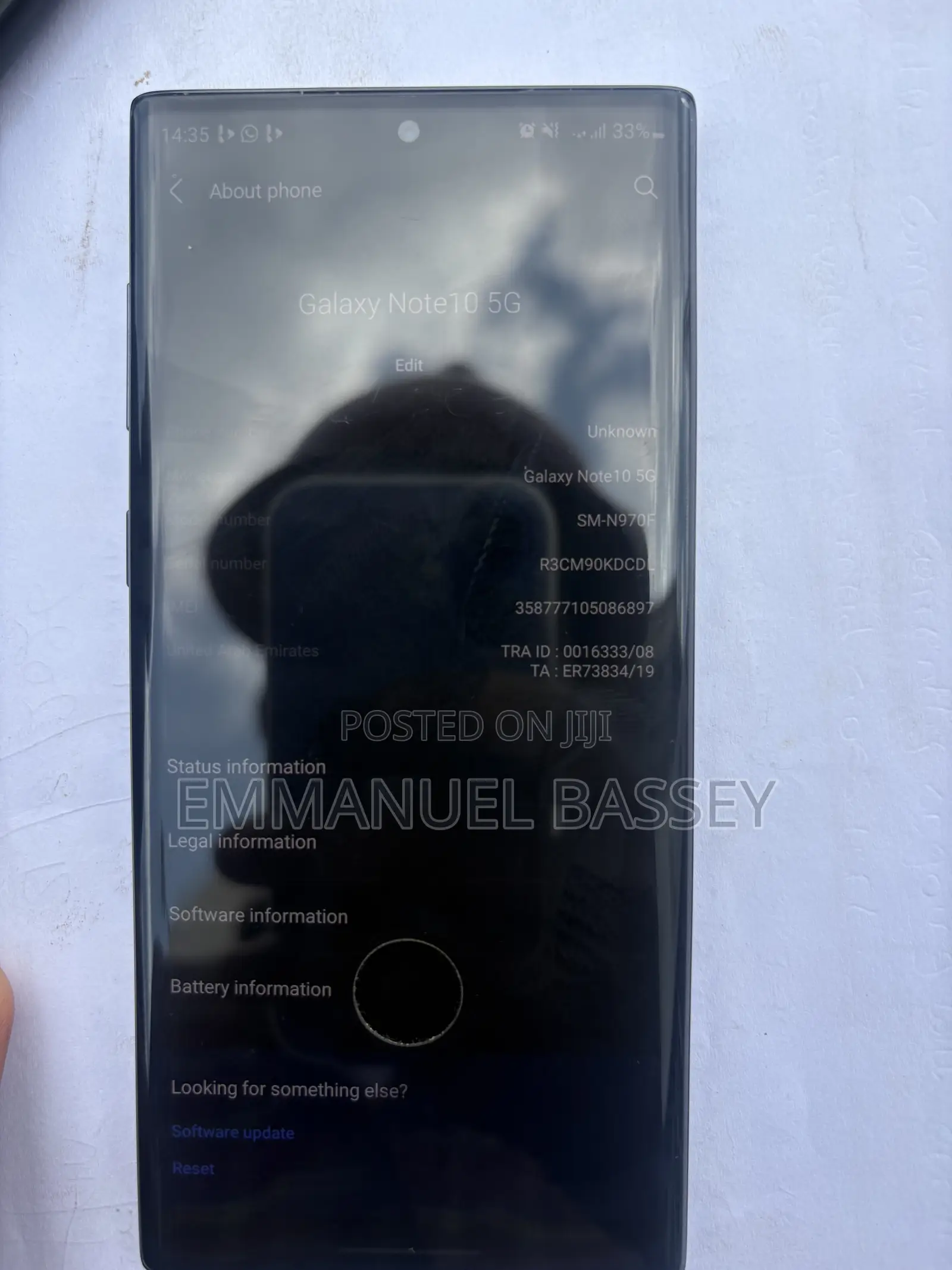 Samsung Galaxy Note10 5G 256 GB Blue