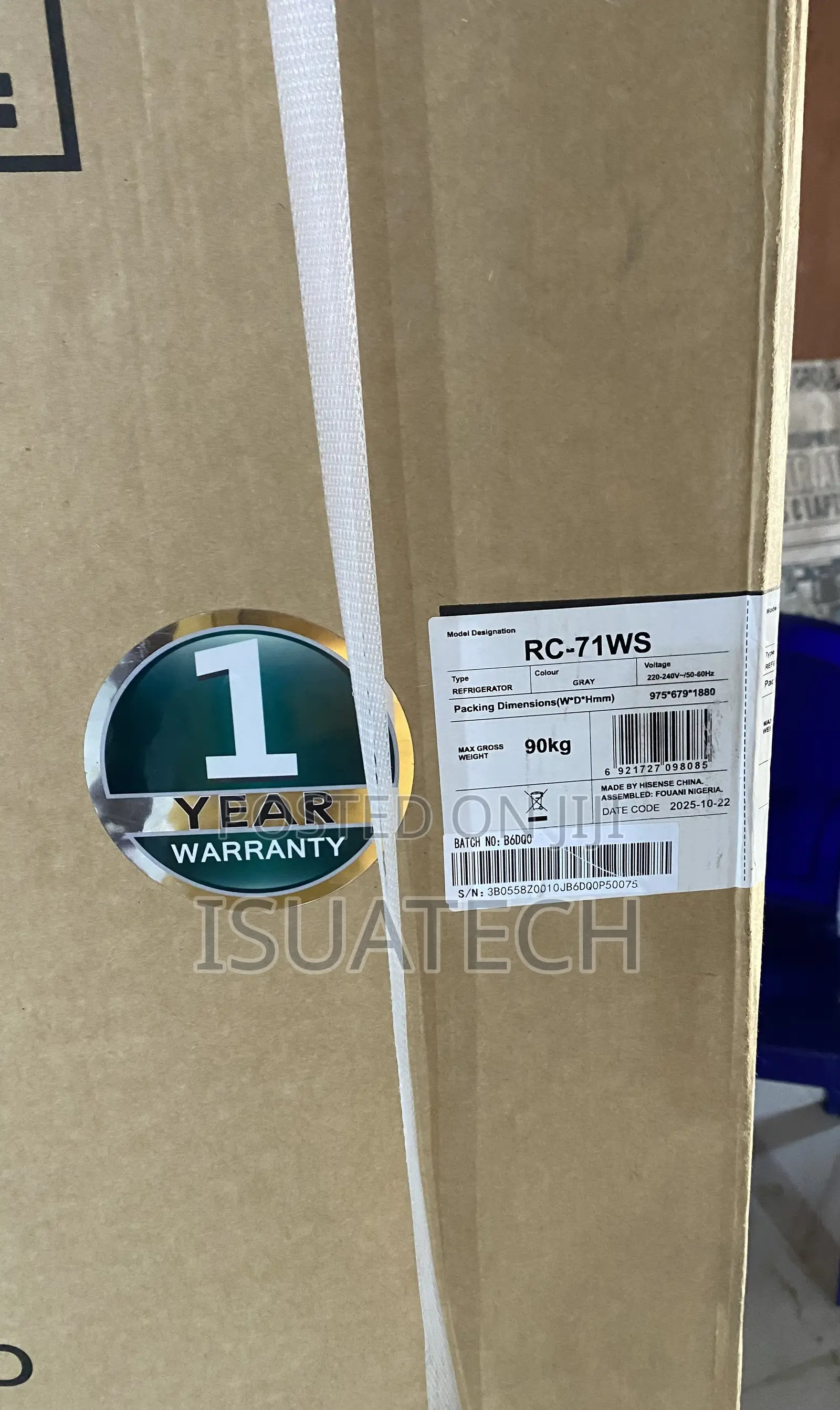 Hisense Double Door Refrigerator