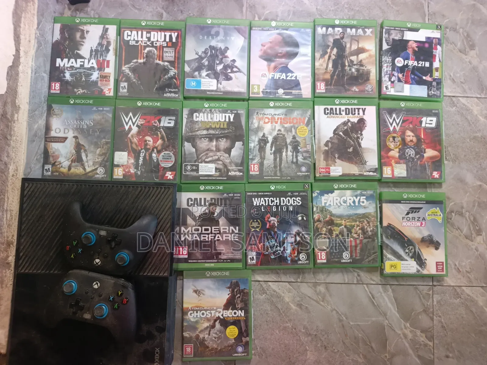 Xbox One Console With Two Controllerand Games