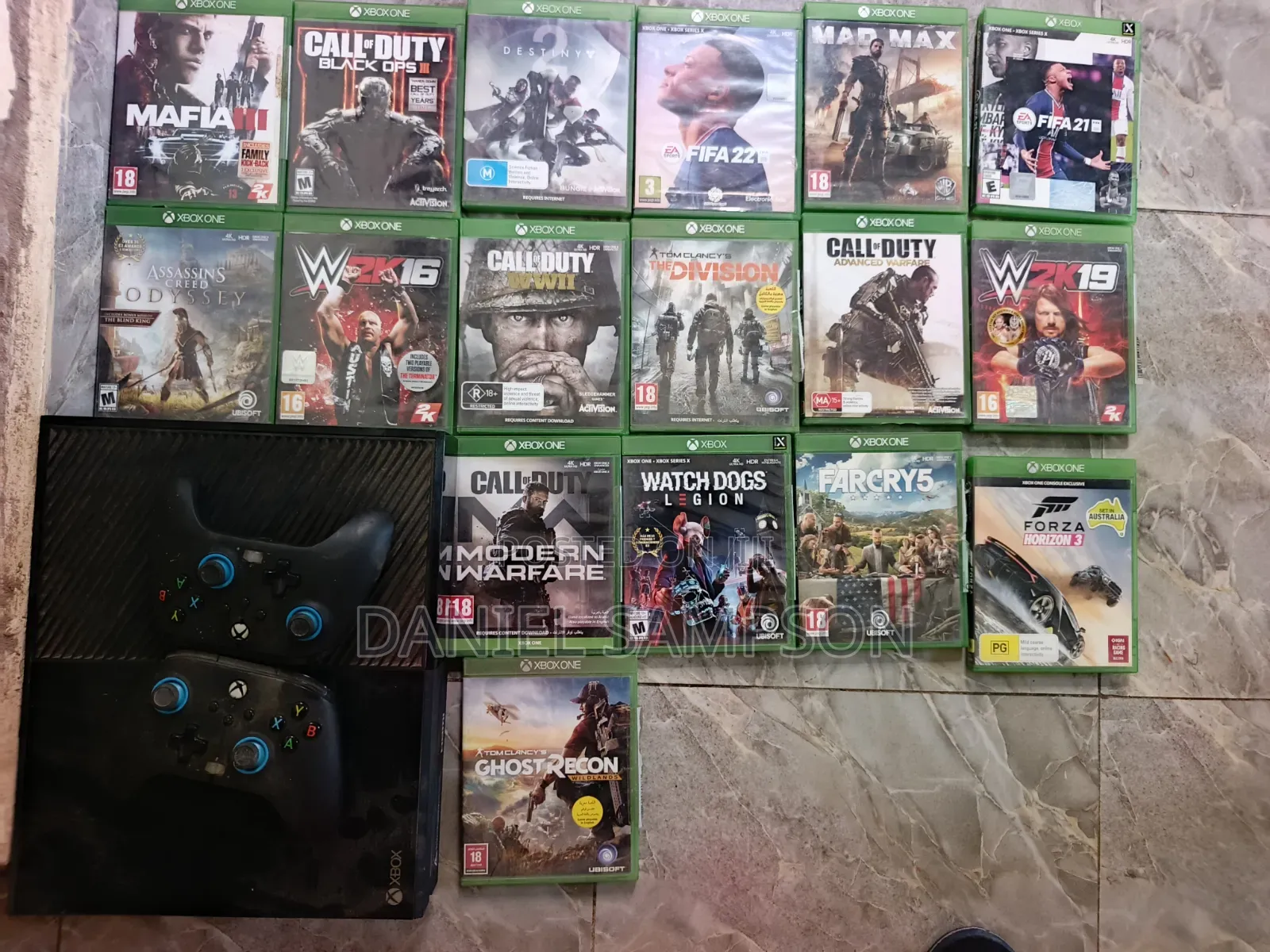 Xbox One Console With Two Controllerand Games