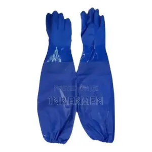 Heavy-Duty, Extra-Long PVC Safety Work Gloves