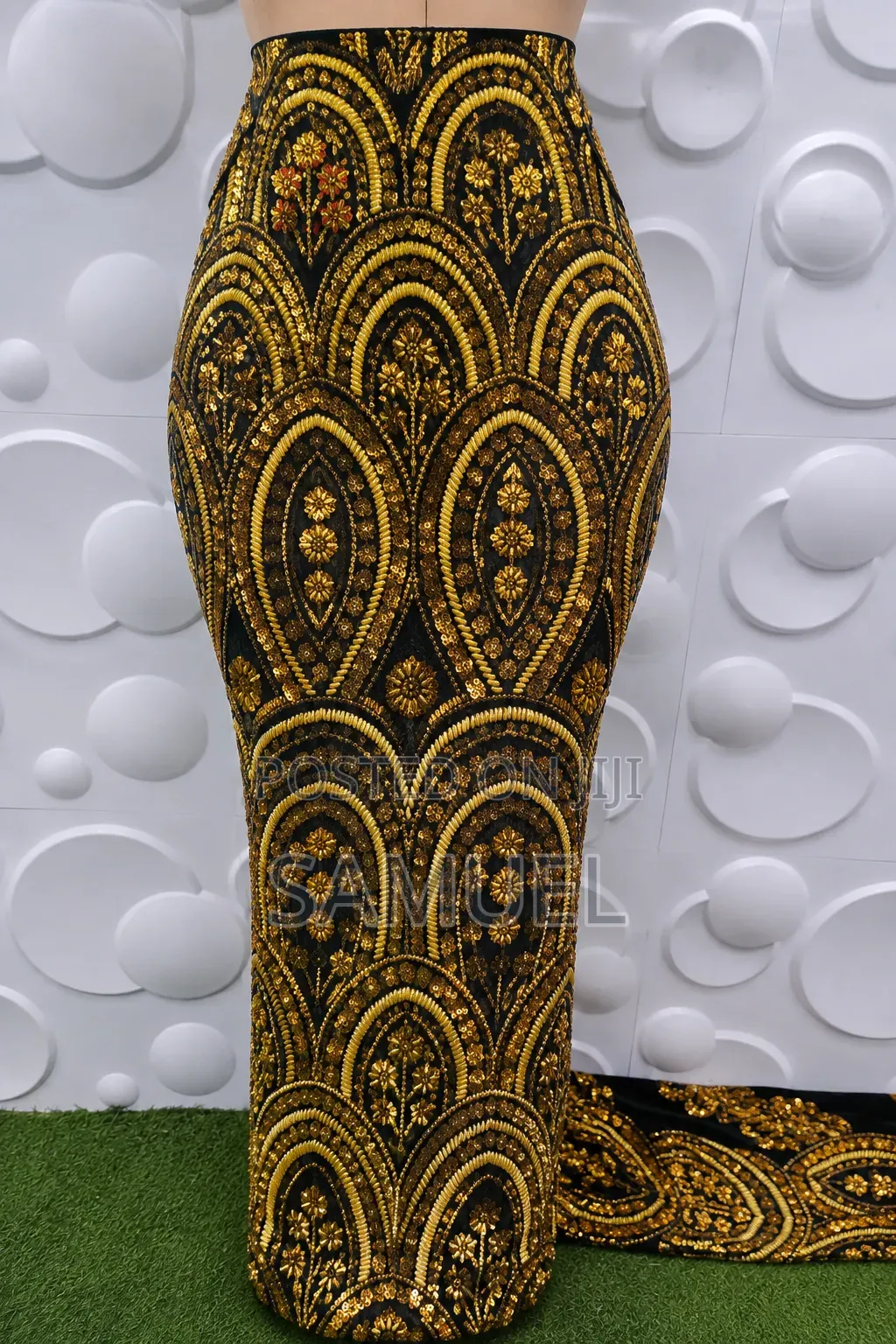 Embroidered Beaded Lace
