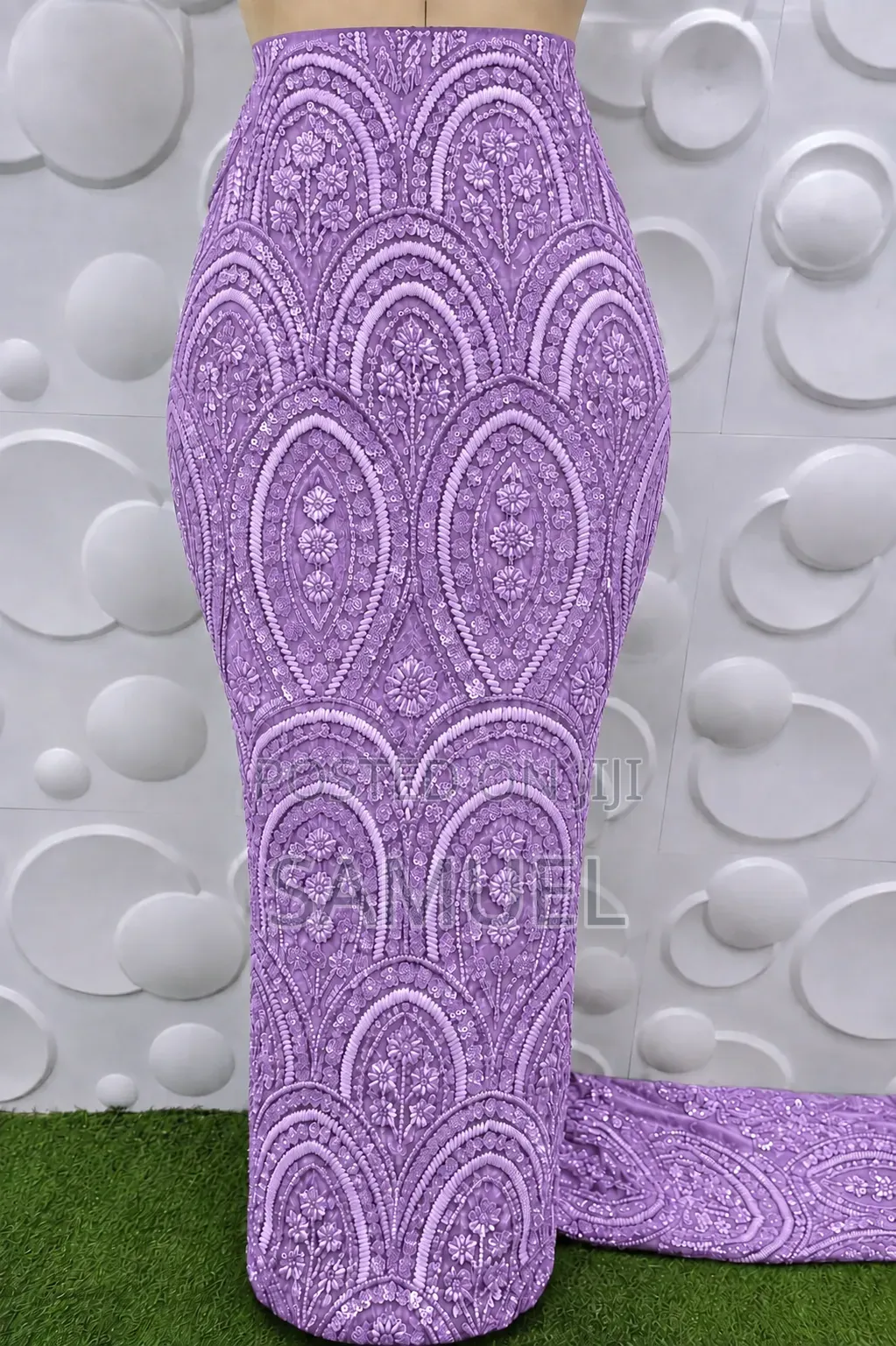 Embroidered Beaded Lace