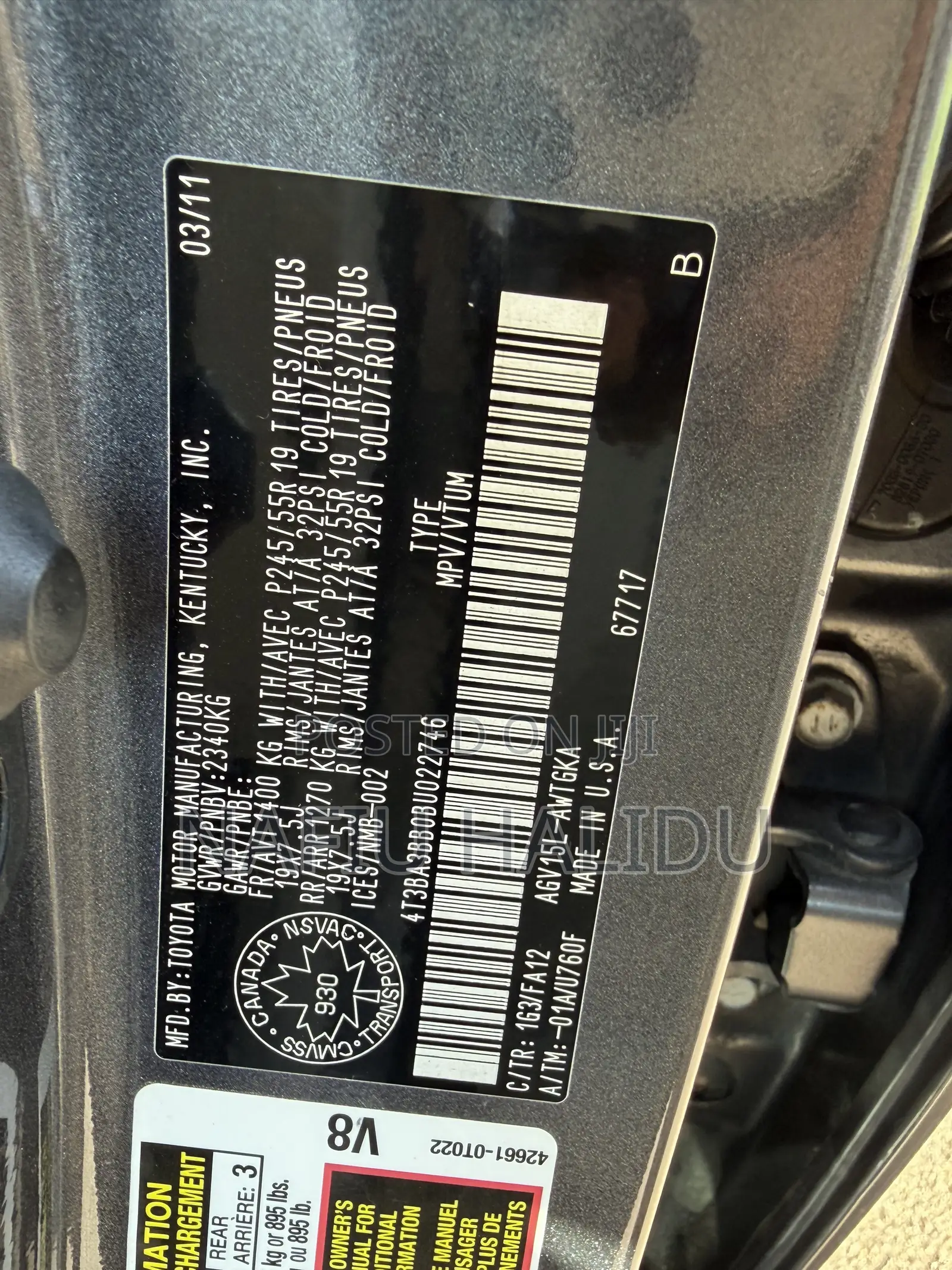 Toyota Venza 2011 Gray