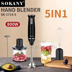 High Quality Sokany 5in1 Hand Blender