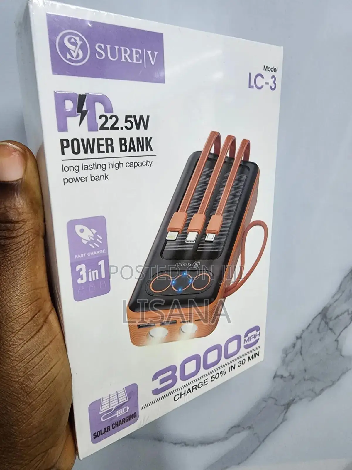 LC-3 Model Solar Powerbank