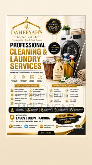 Professional Cleaning and Laundry Service