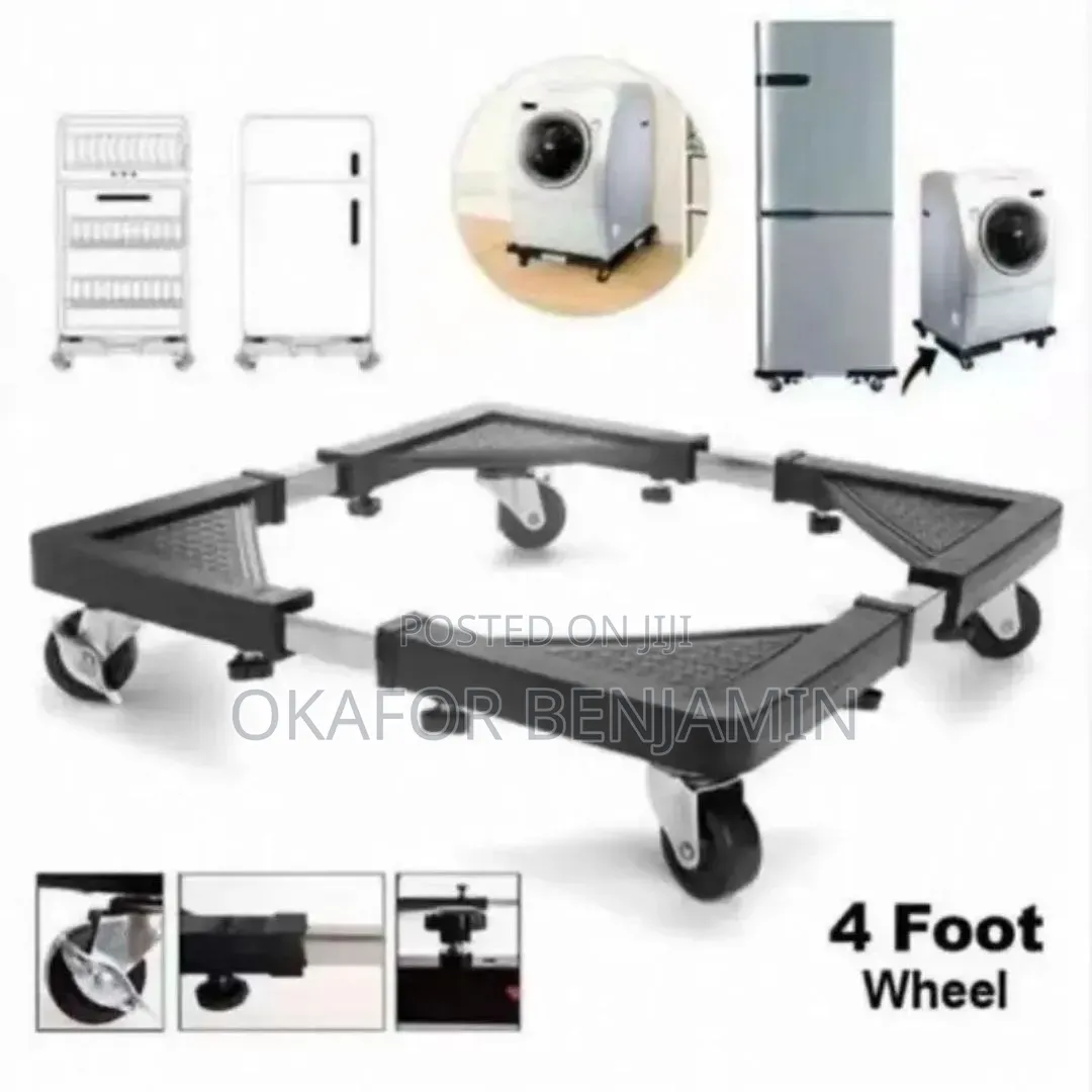 Adjustable Refrigerator and Washing Machine Stand