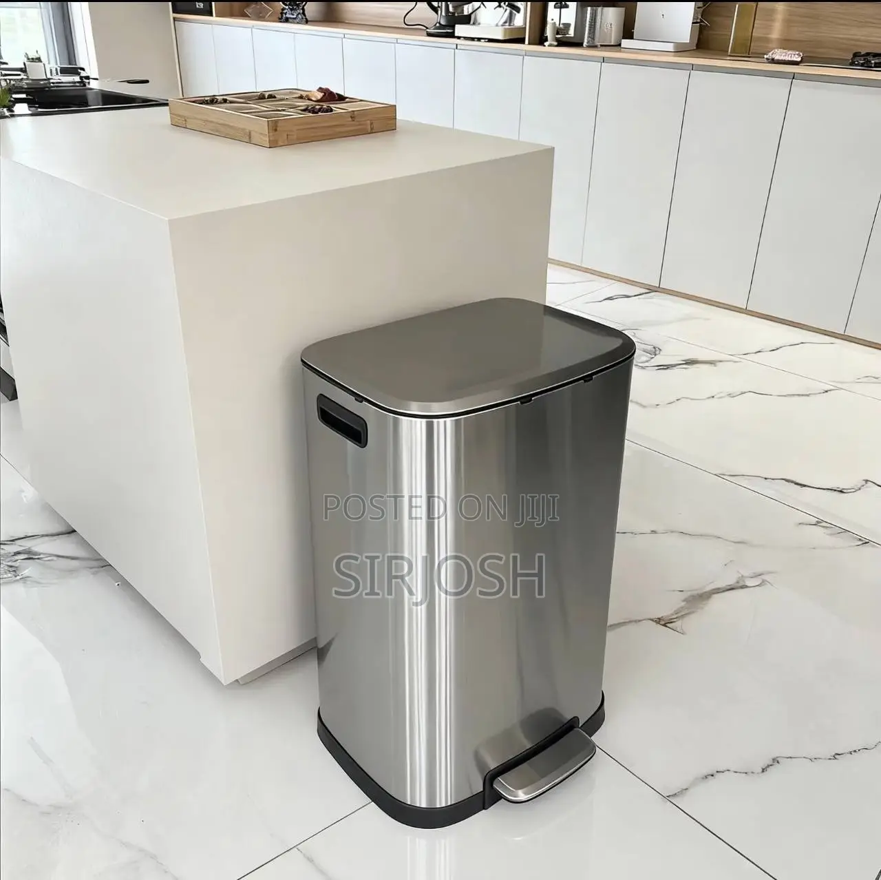 60L Stainless Steel Bin