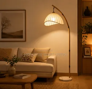 Japanese Style Silent Wind Lantern Type LED Floor Lamp for Reading