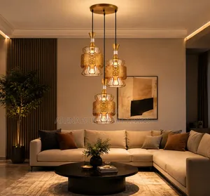 Nordic Designer Pendant Lights Glass Lampshade LED Ceiling Chandelier