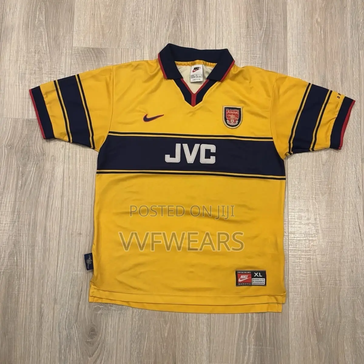 Arsenal Yellow JVC Jersey