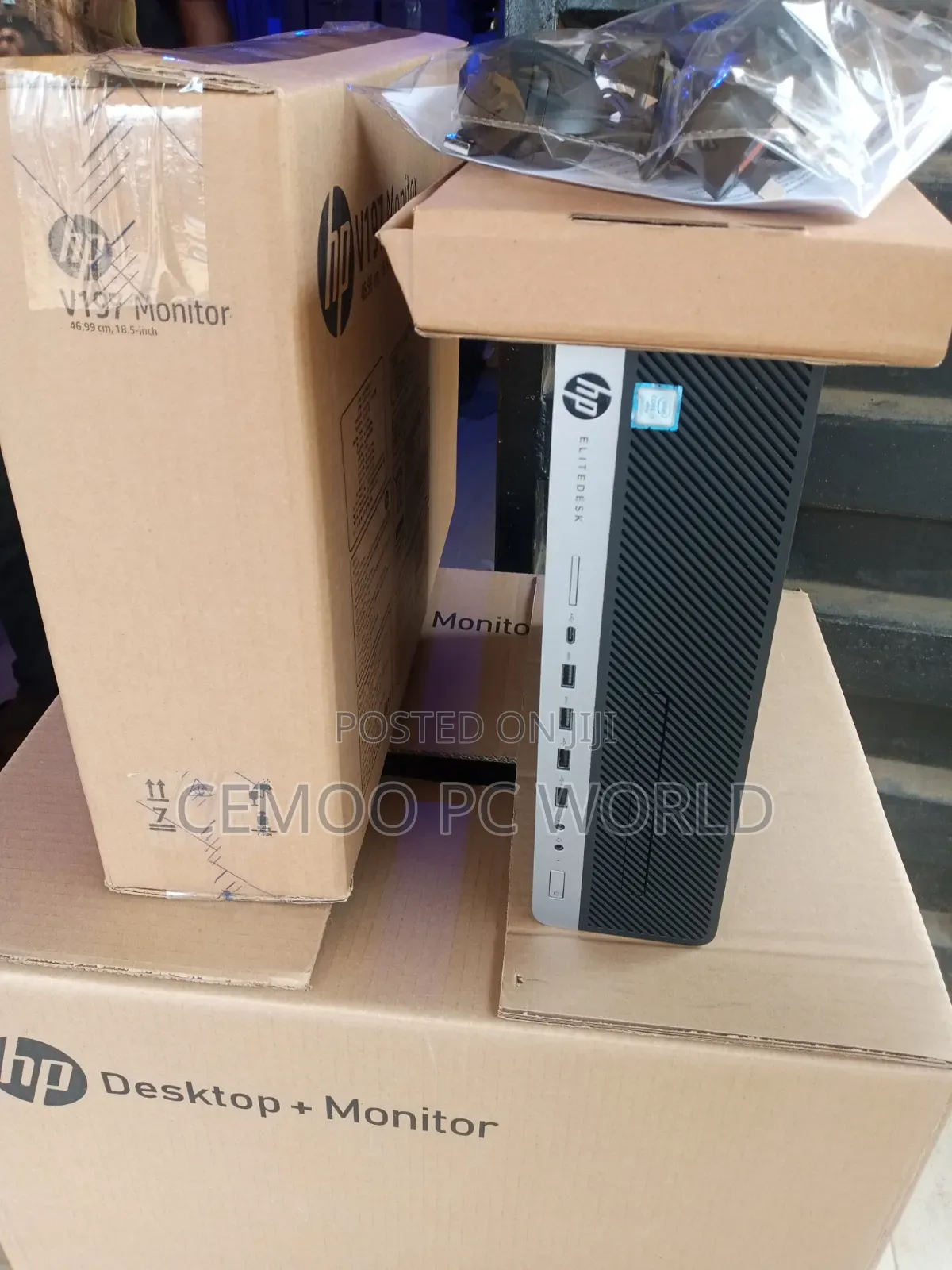 New Desktop Computer HP EliteDesk 800 G4 8GB Intel Core i7 SSD 256GB