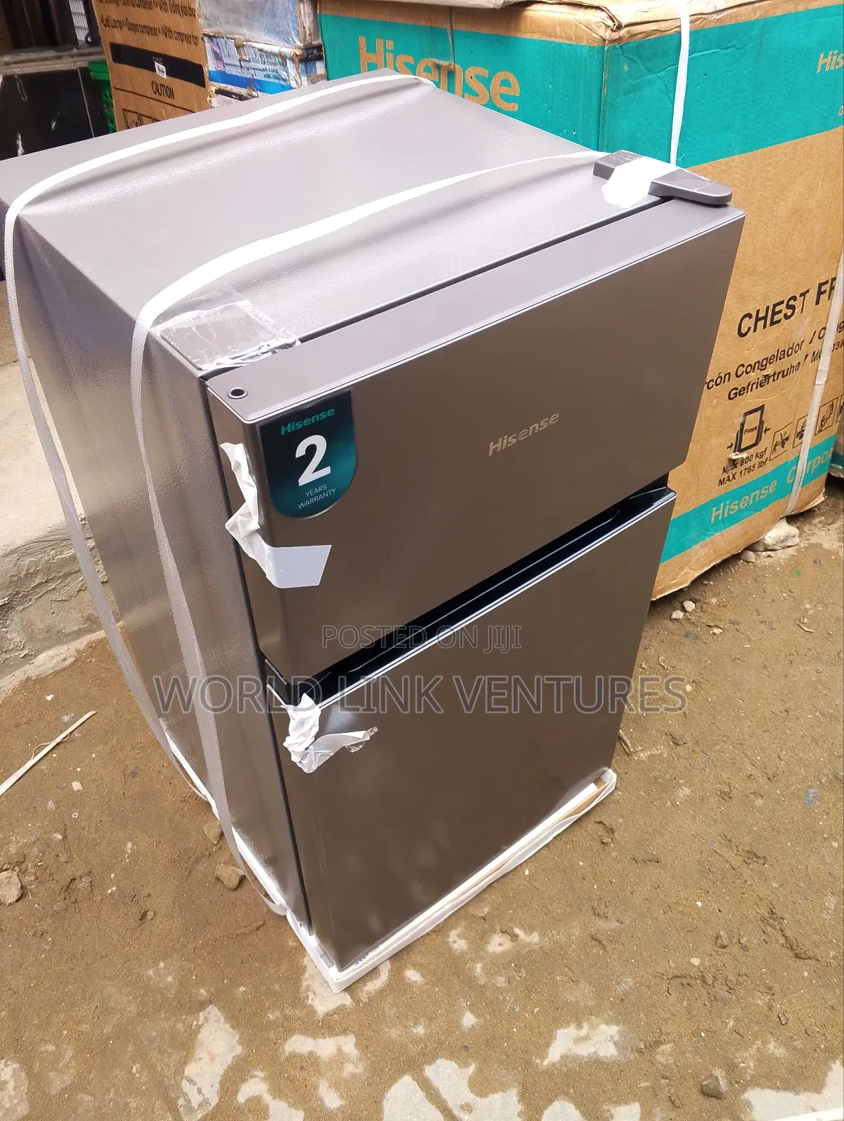Hisense Double Door Table Top Fridge