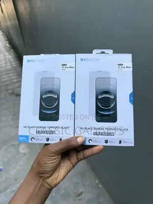Kuzoom No Black Border Clear Screen Protector for iPhone 17 Pro Max