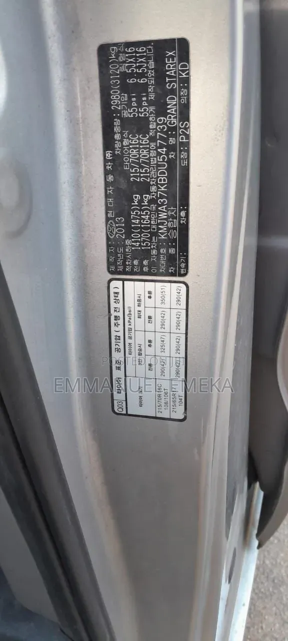 Hyundai Starex 2013 Grey