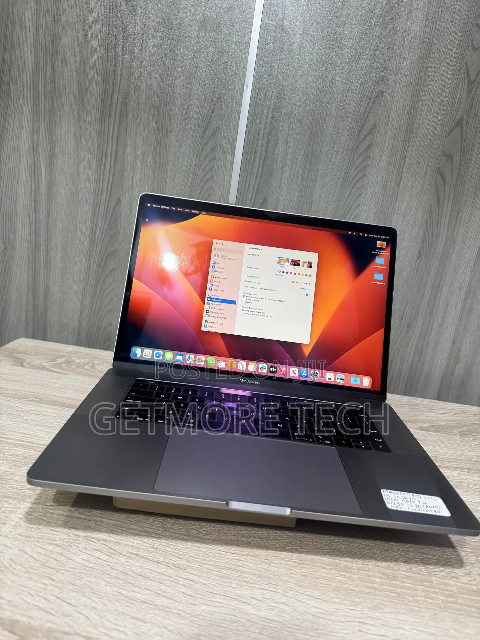 Laptop Apple MacBook Pro 2018 16GB Intel Core i7 SSD 512GB