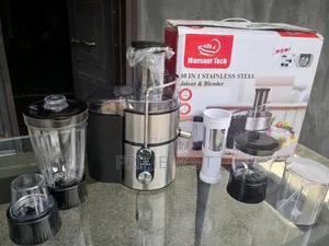 Mansour Tech 10 in 1 Stainless Steel Juicer & Blender (Model: MT-90B)