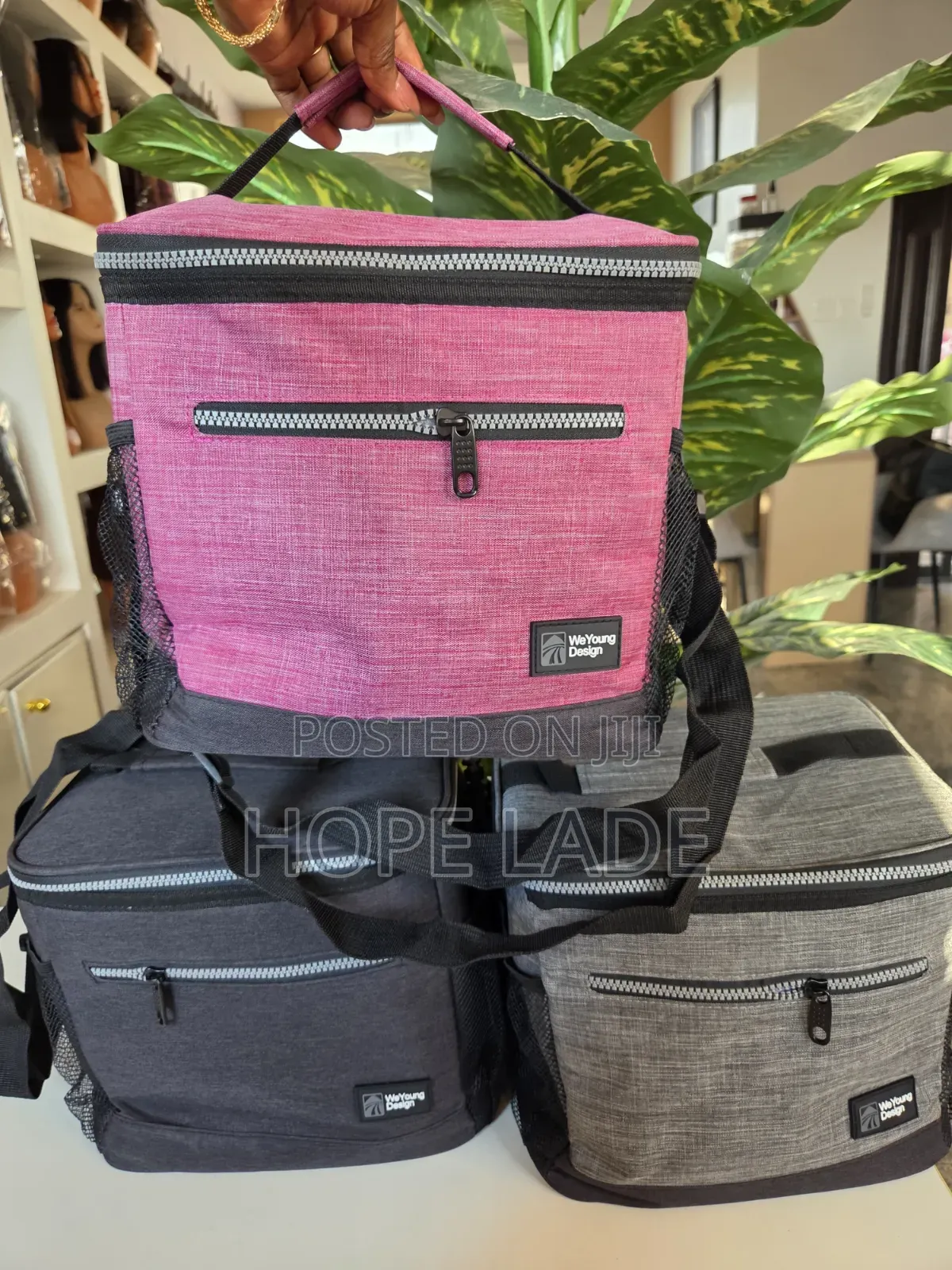Solid Insulated Big Lunch Bag