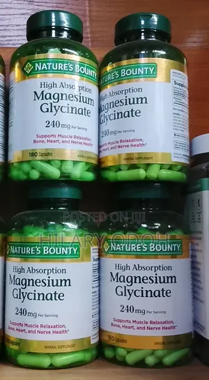 Nature’s Bounty High Absorption Magnesium Glycinate 240mg ,180 Tab