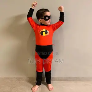 Boy Costume Performance Clothes Incredibles Age 4--6 Superhero Costume