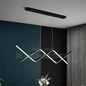 Home Deco Chandelier Modern Restaurant Chandelier Golden Black  Table