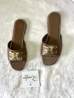 Womens Brown Handmade Comfortable Flat Shoe
