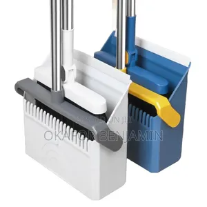 High Quality Foldable Long Broom and Dustpan Set