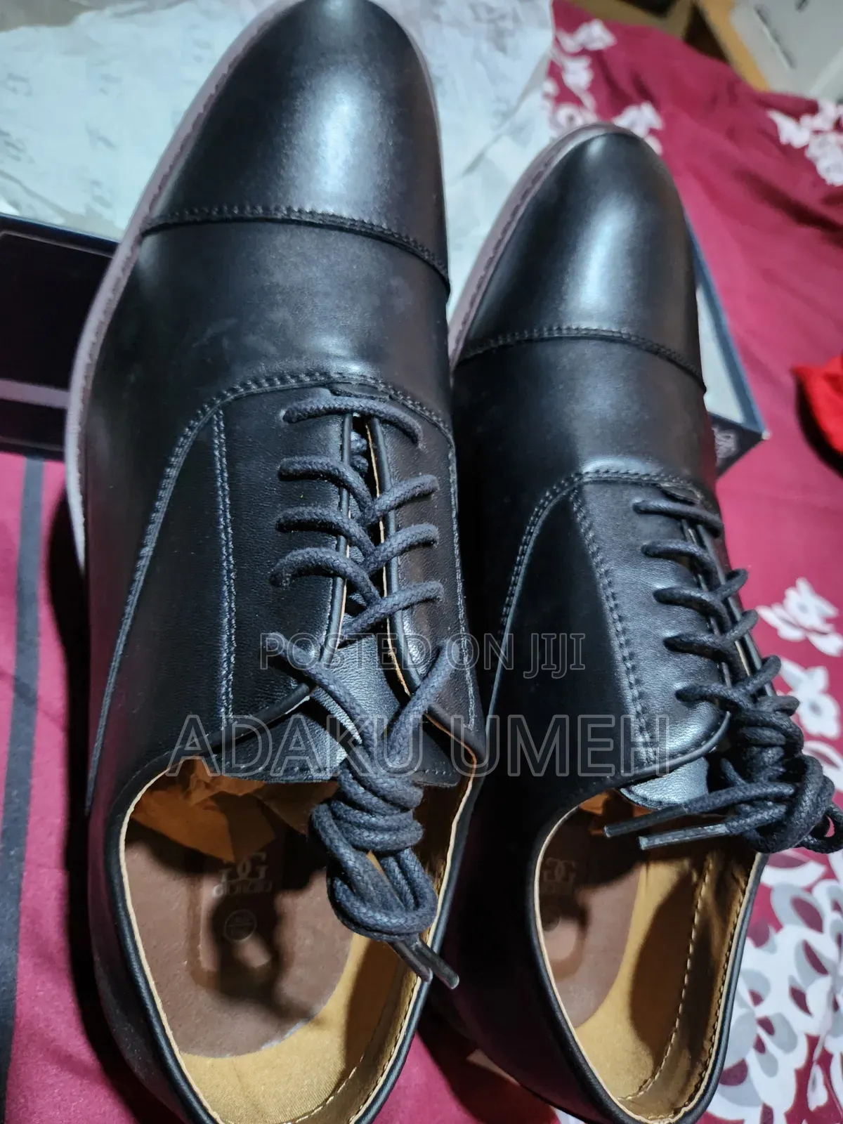 Georgia Men Black Shoes Size 47