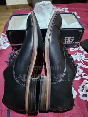 Georgia Men Black Shoes Size 47