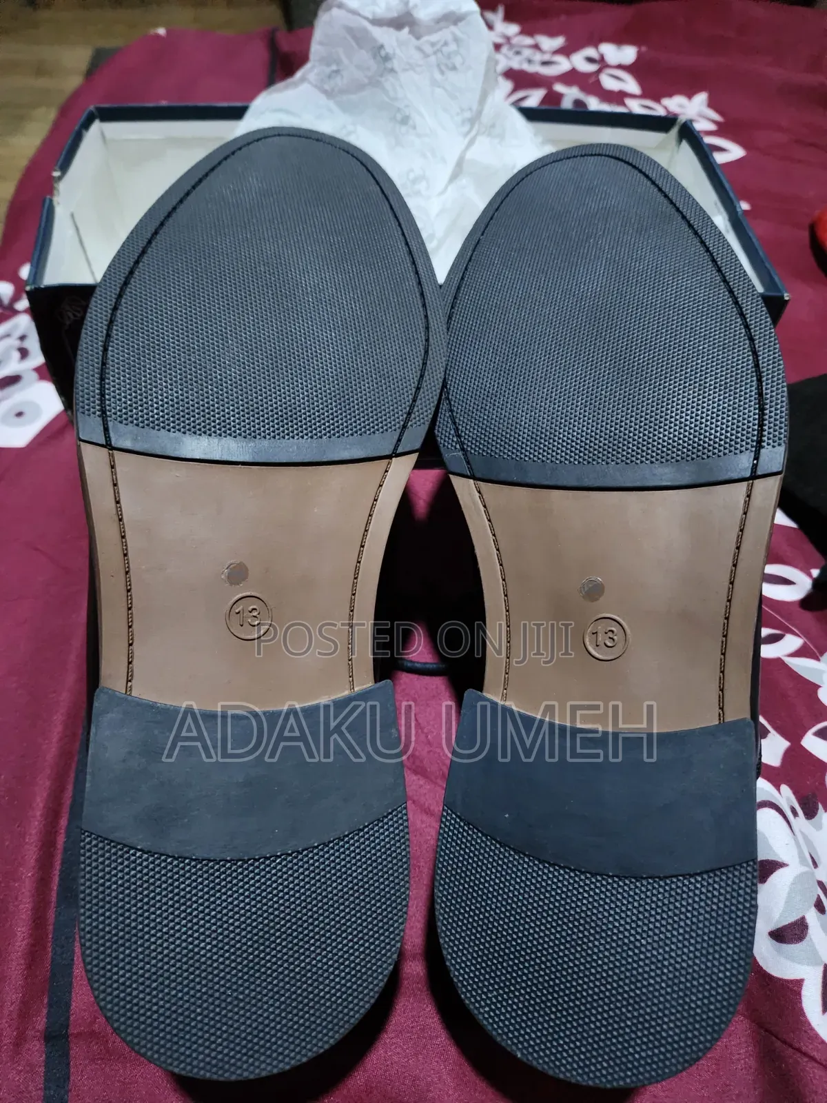 Georgia Men Black Shoes Size 47