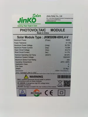 500w Jinko Solar Panel Mono