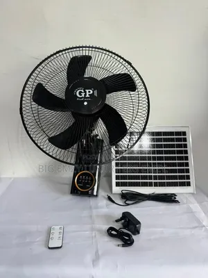 Solar and Rechargeable Wall Fan.