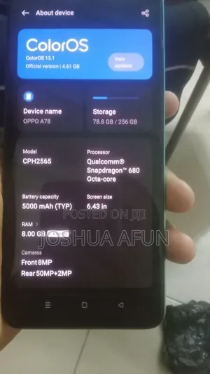 Oppo A78 128 GB Blue
