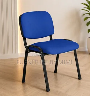 Heavy-Duty Blue Cushion Conference & Office Visitors Chair