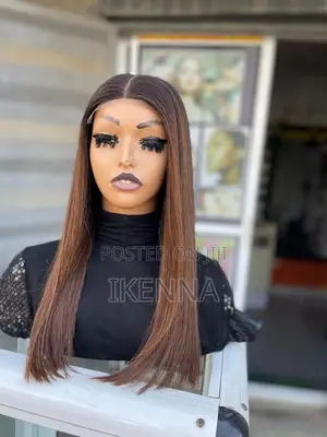 16inches Bone Straight Wig With a Closure