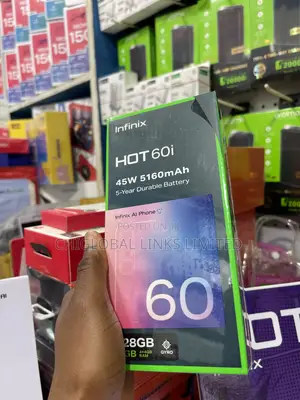 New Infinix Hot 60i 128 GB Black