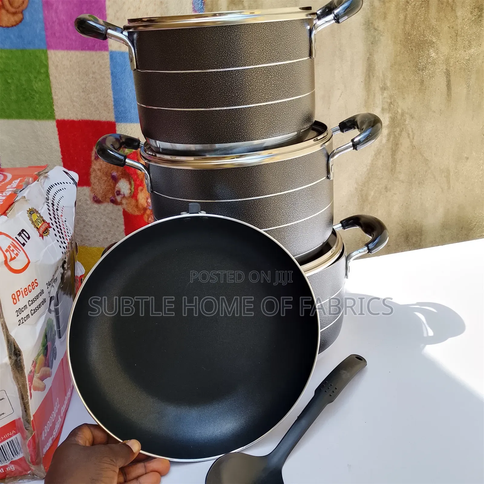 ZEN LTD 8-Piece Non-Stick Cookware Set | Pots Fry Pan