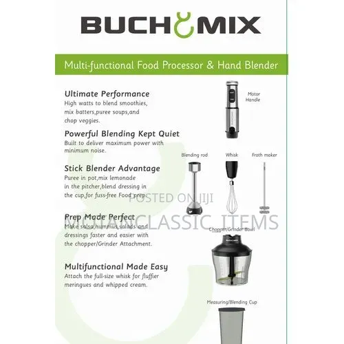 Buchymix 4 in 1 Food Processor