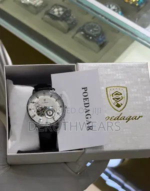 Poedagar Automatic Leather Watch