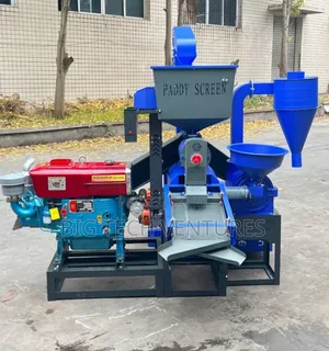 Diesel-Powered Rice Milling Machine Appears to Be a Multi-Functional