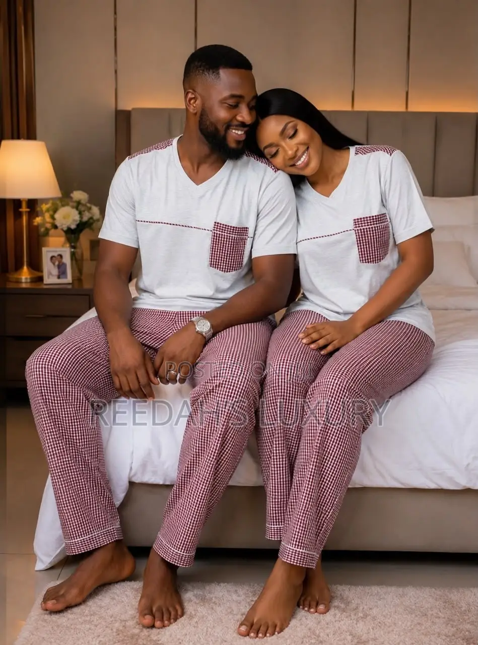 Matching Gingham Lounge Set