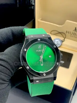 Hublot Quality Luxury Men Rubber Strap Wristwatch