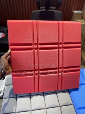 Acoustic Foam SoundProof Panel Red